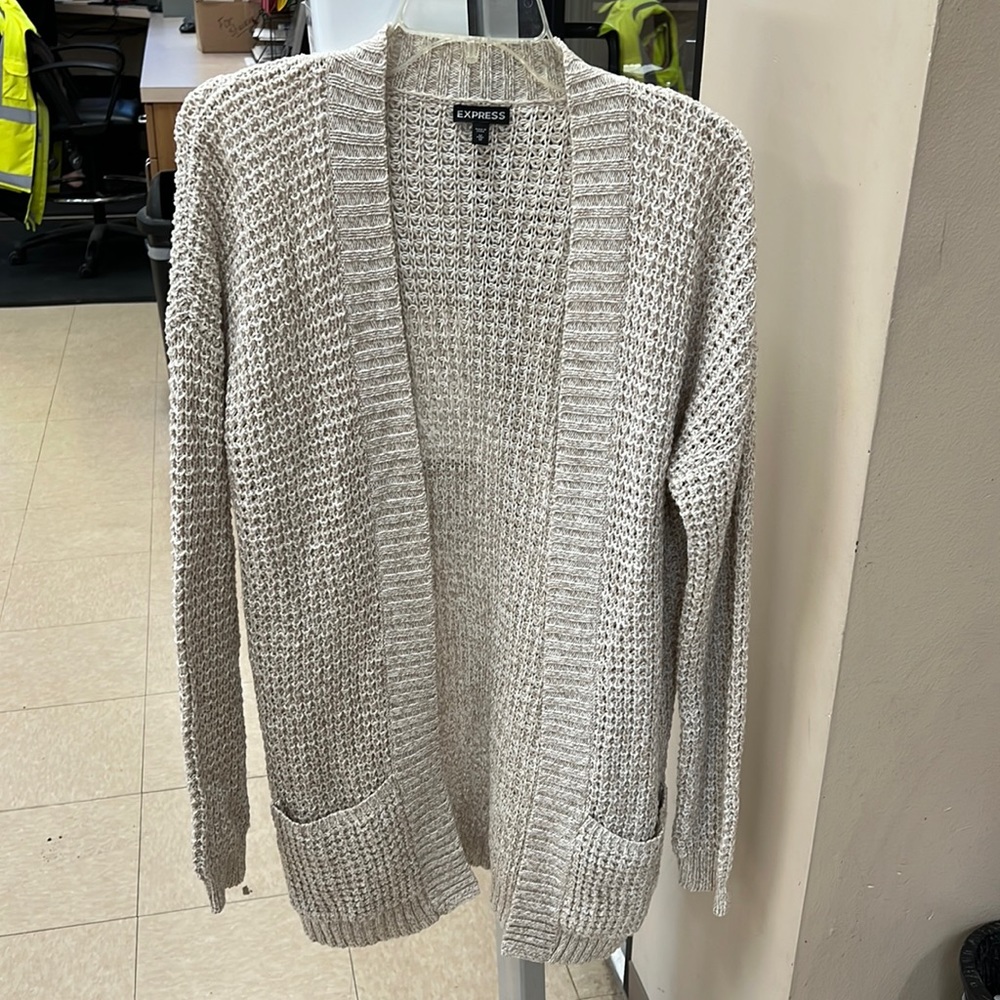 Express Cream Colored Cardigan